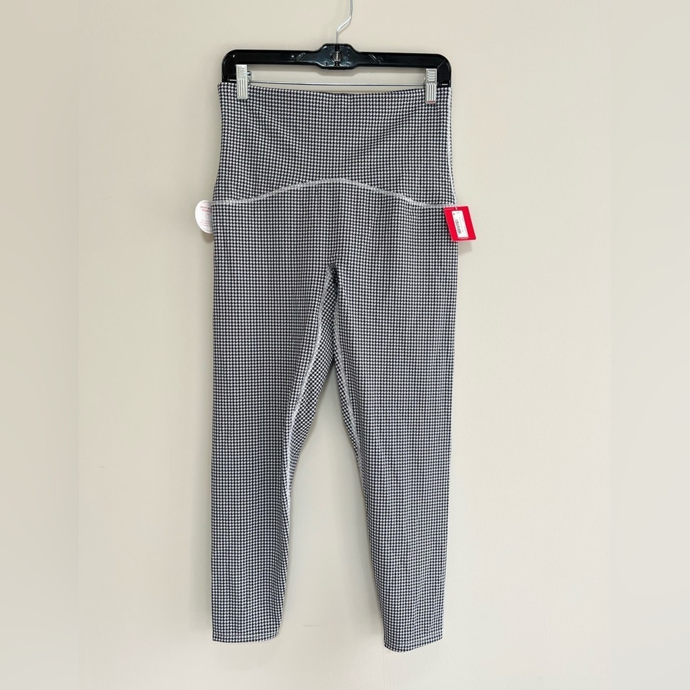 SPANX NWT Booty Boost High-Rise Full Length Herringbone Leggings in Navy, L